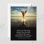 Leven voor de levende Langston Hughes Briefkaart (Voorkant / Achterkant)