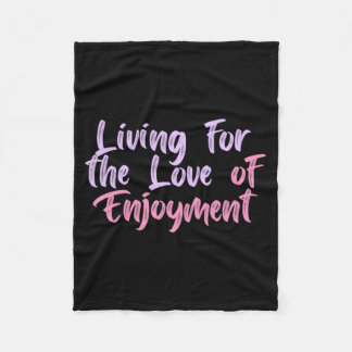 Leven voor de liefde van plezier Sticker Fleece Deken