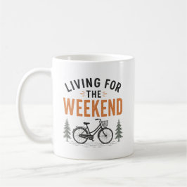 Leven voor het weekend Fietsevenement Buitenactivi Koffiemok