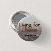 Leven voor Jesus Pinback Button (Voorkant /achterkant)