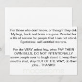 Leven voor vuilnis bedankkaart (Voorkant / Achterkant)