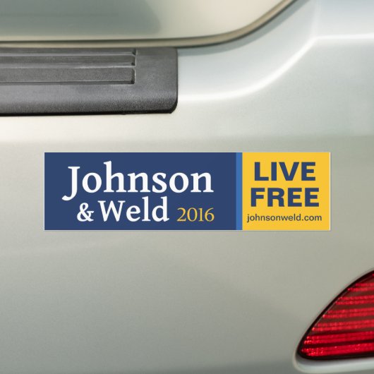 LEVEN VRIJ! BUMPERSTICKER (Op auto)