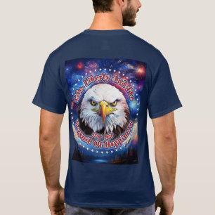 Leven, Vrijheid En De Pur Brown Eagle Vuurwerk M T-shirt