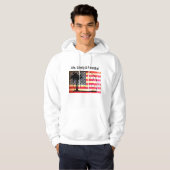 Leven Vrijheid & Pickleball Grappige Patriottische Hoodie (Voorkant volledig)