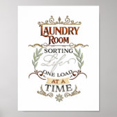 Leven wasruimte - één belasting per keer poster (Voorkant)