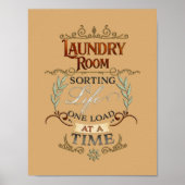 Leven wasruimte - één belasting per keer poster (Voorkant)