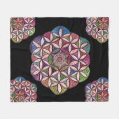 Leven Waterverf kunst Fleece Deken (Voorkant (Horizontaal))
