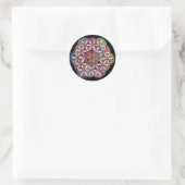 Leven Waterverf kunst Ronde Sticker (Tas)