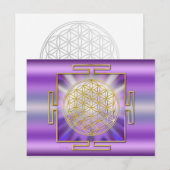 Leven Yantra Briefkaart (Voorkant / Achterkant)