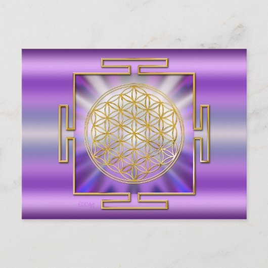 Leven Yantra Briefkaart (Voorkant)