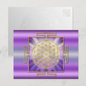 Leven Yantra Briefkaart (Voorkant / Achterkant)