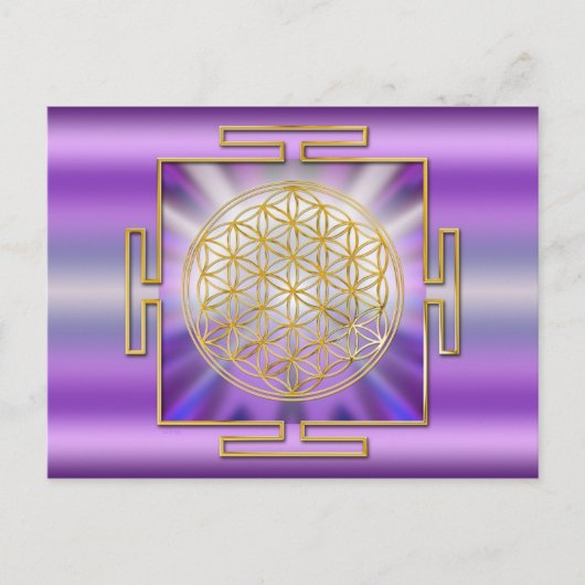 Leven Yantra Briefkaart (Voorkant)