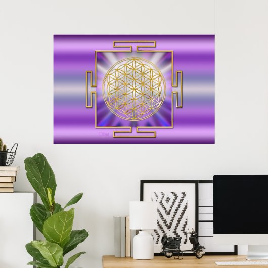 Leven Yantra Poster (Thuiskantoor)