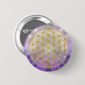 Leven Yantra Ronde Button 5,7 Cm (Voorkant /achterkant)