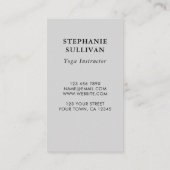 Leven Yoga-instructeur Visitekaartje (Achterkant)