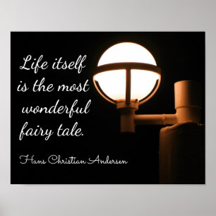 Leven Zelf -Hans Christelijk Andersen quote- print