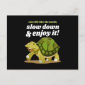 Leven zoals schildpadden briefkaart (Voorkant)