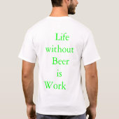 leven zonder bier t-shirt (Achterkant)