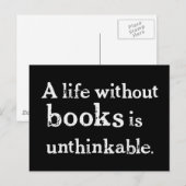 Leven zonder boeken Briefkaart (Voorkant / Achterkant)