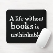 Leven zonder Boeken Mousepad Muismat (Met muis)