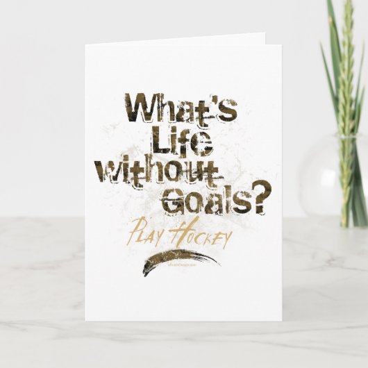 Leven zonder doelen (Hockey) Kaart (Voorkant)