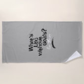 Leven zonder doelen (Hockey) Strandlaken (Voorkant)