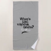 Leven zonder doelen (Hockey) Strandlaken (Voorkant)