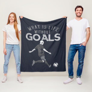 Leven zonder doelen Motivatie citaat Fleece Deken