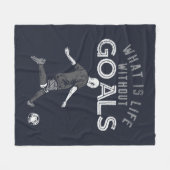 Leven zonder doelen Motivatie citaat Fleece Deken (Voorkant (Horizontaal))