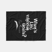 Leven zonder doelen (Voetbal) Fleece Deken (Voorkant (Horizontaal))