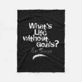 Leven zonder doelen (Voetbal) Fleece Deken (Voorkant)
