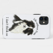 Leven zonder Dogs Fun Quote Waterverf Dog Case-Mate iPhone Case (Achterkant (horizontaal))