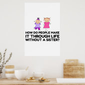 LEVEN ZONDER EEN ZISTER POSTER (Keuken)