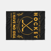 Leven Zonder Hockey Fleece Deken (Voorkant (Horizontaal))