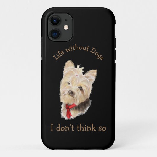 Leven zonder Honden Leuke Quote Custom Photo Case-Mate iPhone Case (Achterkant)
