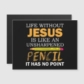 Leven zonder Jezus Funny Christelijk geloof (Voorkant / Achterkant)