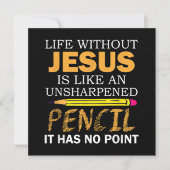 Leven zonder Jezus Funny Christelijk geloof (Voorkant)