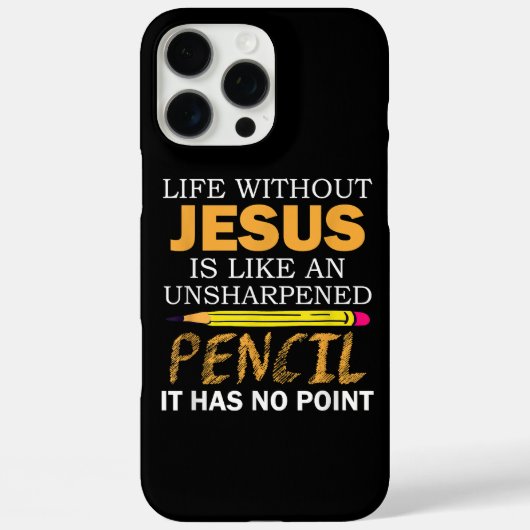 Leven zonder Jezus Funny Christelijk geloof Case-Mate iPhone Case (Achterkant)