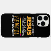 Leven zonder Jezus Funny Christelijk geloof Case-Mate iPhone Case (Achterkant (horizontaal))
