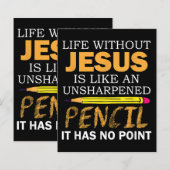 Leven Zonder Jezus Grappig Christelijk Religieus G (Voorkant / Achterkant)