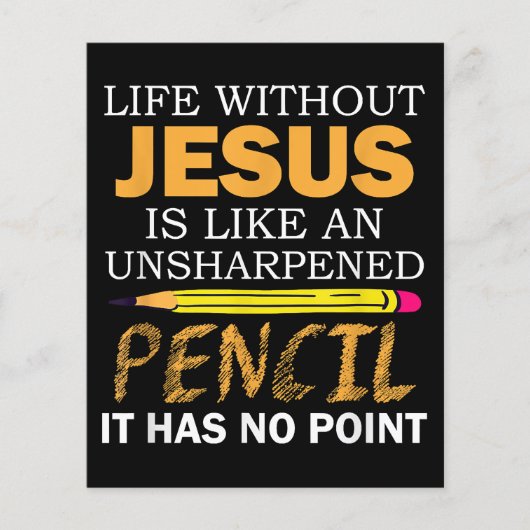 Leven Zonder Jezus Grappig Christelijk Religieus G (Voorkant)