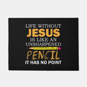 Leven Zonder Jezus Grappig Christelijk Religieus G Deurmat