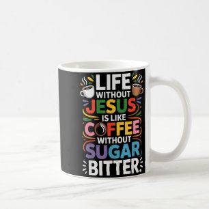 Leven Zonder Jezus Grappig Christelijk Religieus G Koffiemok