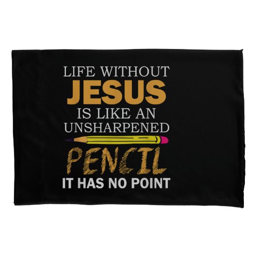 Leven Zonder Jezus Grappig Christelijk Religieus G Kussensloop (Voorkant)
