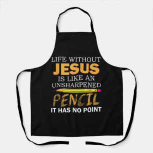 Leven Zonder Jezus Grappig Christelijk Religieus G Schort