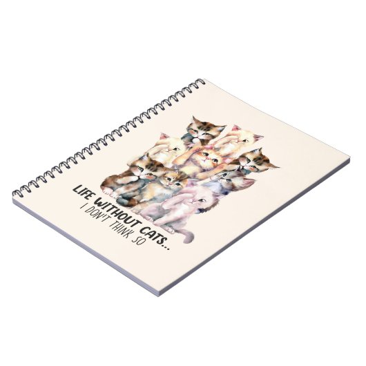 Leven zonder katten notitieboek (Linkerzijde)