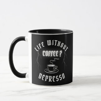 Leven zonder koffie? Depresso Mok