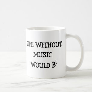 Leven zonder muziek koffiemok