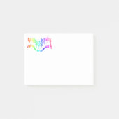 Leven zonder muziek zou "B Flat" Humor Quote Post-it® Notes (Voorkant)