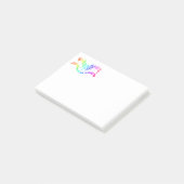 Leven zonder muziek zou "B Flat" Humor Quote Post-it® Notes (Schuin)